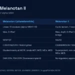 Melanotan I vs Melanotan II comparison: chain length, substitutions, PubChem identity, receptor profile and regulatory status