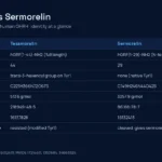 Tesamorelin vs sermorelin identity comparison table